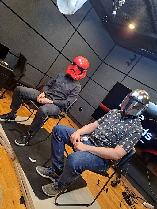 Just another day at the office. #MayThe4thBeWithYou #LifeAtRedHat. Thanks to @stu for having me on In the Clouds!
