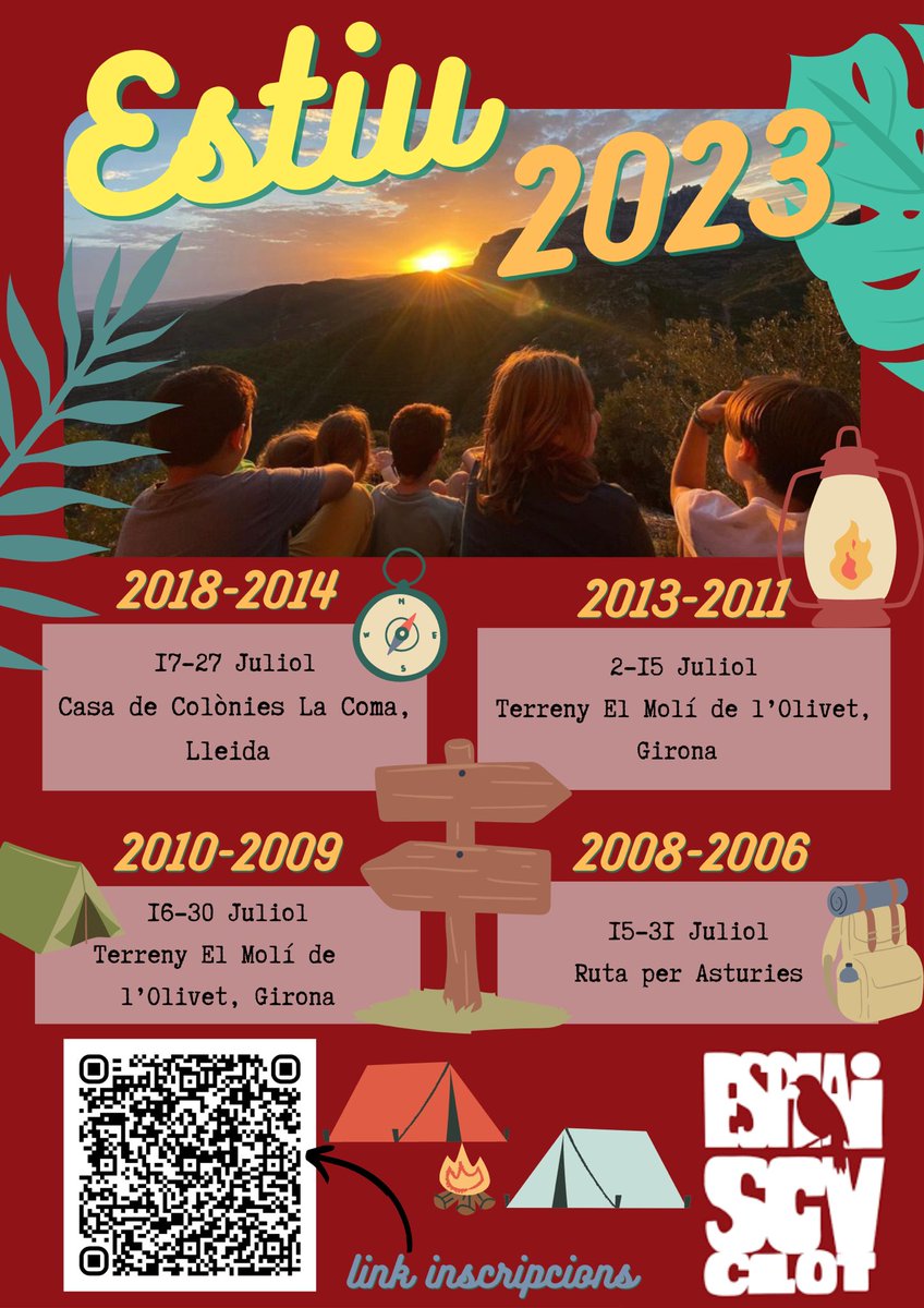 Aqui teniu el Cartell d’inscripcions!!