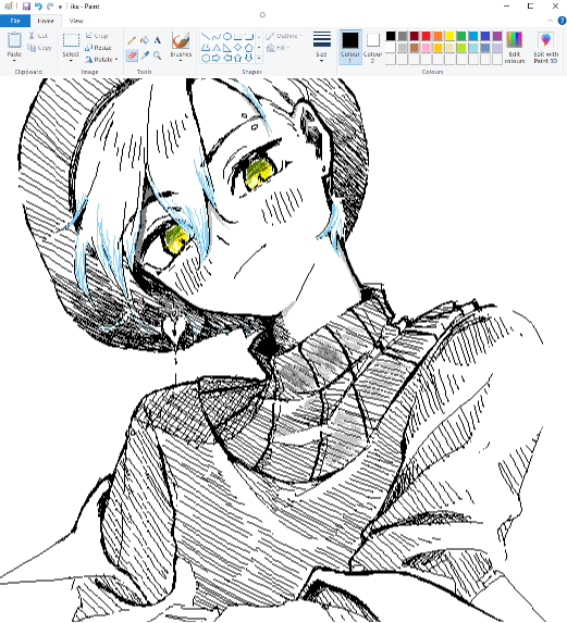 you know what mspaint aint dat bad also, Ike's new outfit is 👌 chefs kiss
