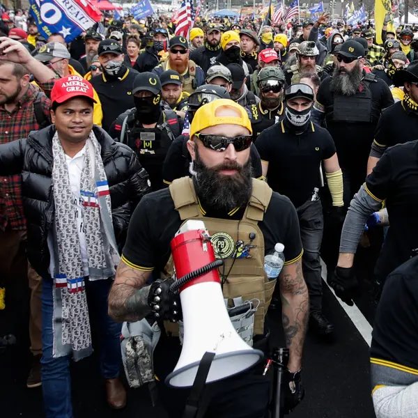 TiknisArts's tweet photo. #JeremyBertino, second from left, joined other supporters of President Donald J. #Trump at a rally in Washington in December 2020. Mr. #Bertino later pleaded #guilty to #sedition in a deal with the government!  #MAGARepublicans https://t.co/VYsmHp1Y4W