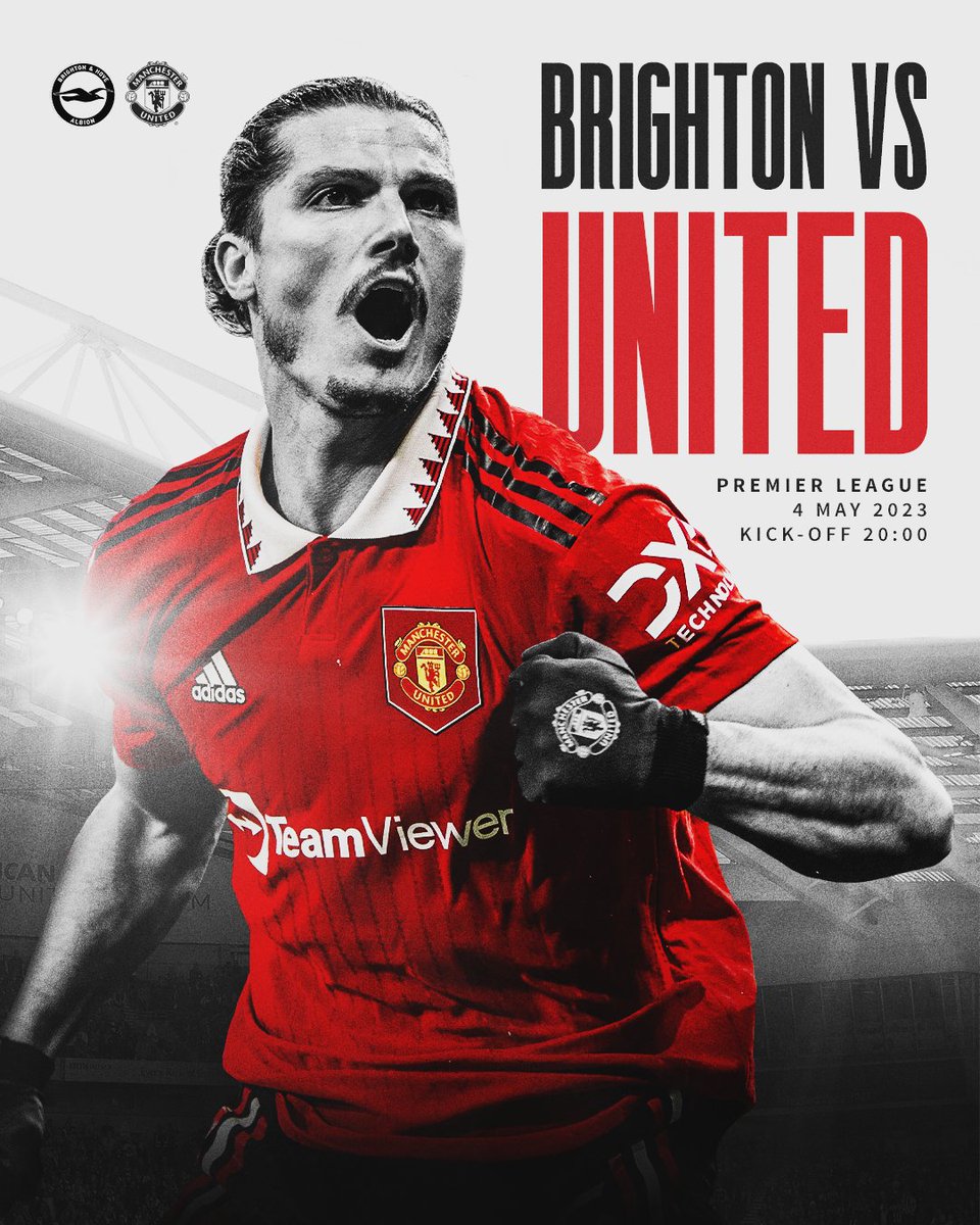 CollectMUFC's tweet photo. 🏟️ MANCHESTER UNITED VS. BRIGHTON 🏟️

It’s matchday as Manchester United travel to Brighton in today's Premier League fixture!

Less than 30 minutes to kick-off ⚽️

Last time out against Brighton was close, but we did it! How do you think this one will play out? https://t.co/pZ1cEsCFkR