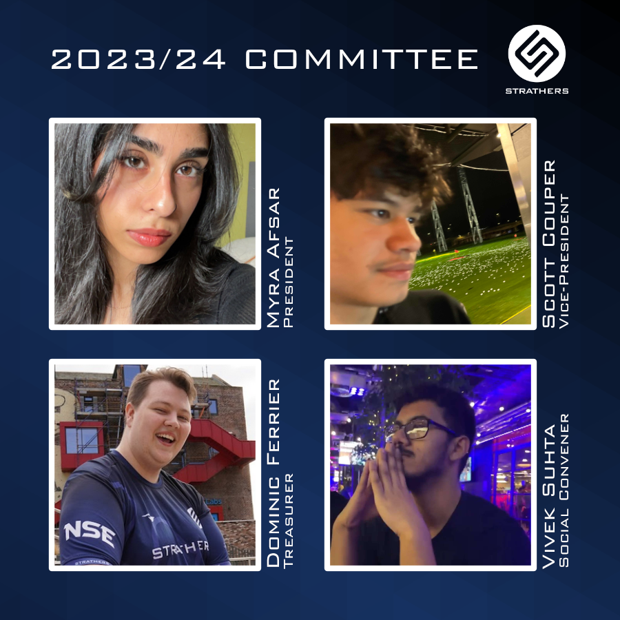 STRATHERS_'s tweet photo. Say hello to your new committee for the 2023/24 calendar year!

@Its_Myra_ 
@Bazuukmp4 
@ThatDomDom 
@vivekkstar https://t.co/m8VQQN4TxV