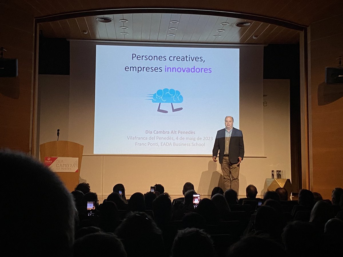 Màgica la xerrada 
“Persones creatives, empreses innovadores “ de <a href="/francponti/">Franc Ponti</a> 
#DiaCambraAltPenedès de <a href="/CambraBCN/">Cambra de Comerç de Barcelona</a> 
La formula:
👇👇👇👇👇👇👇👇👇👇