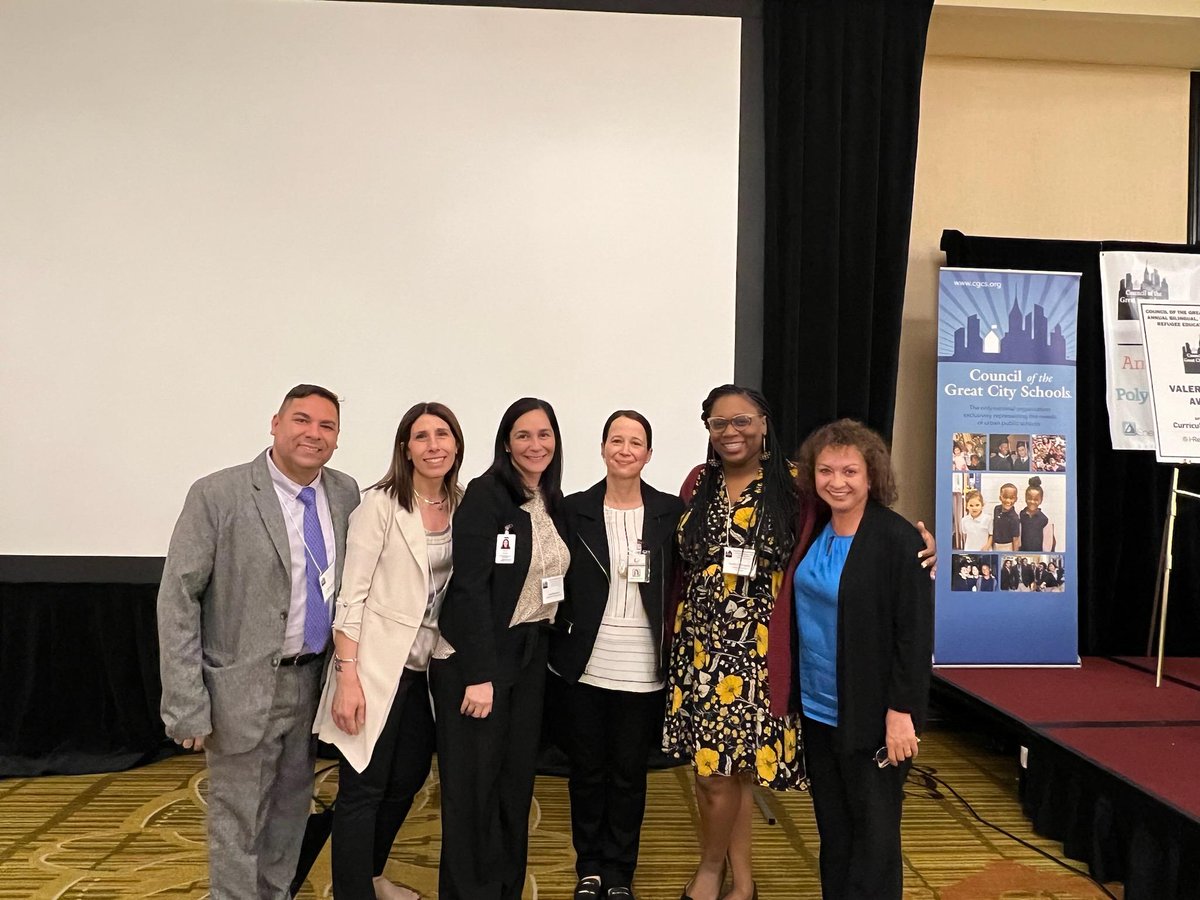 AkishaSarfo's tweet photo. Celebrating Myra Hayes and the best ELL team in the country! Congratulations on winning the 2023 Valeria Silva award for Outstanding Contributions to English Learner Achievement! Thank you for all you do on behalf of English learner &amp; newcomer students in @GCSchoolsNC! #BIRE2023 https://t.co/BM4ioeM7DY
