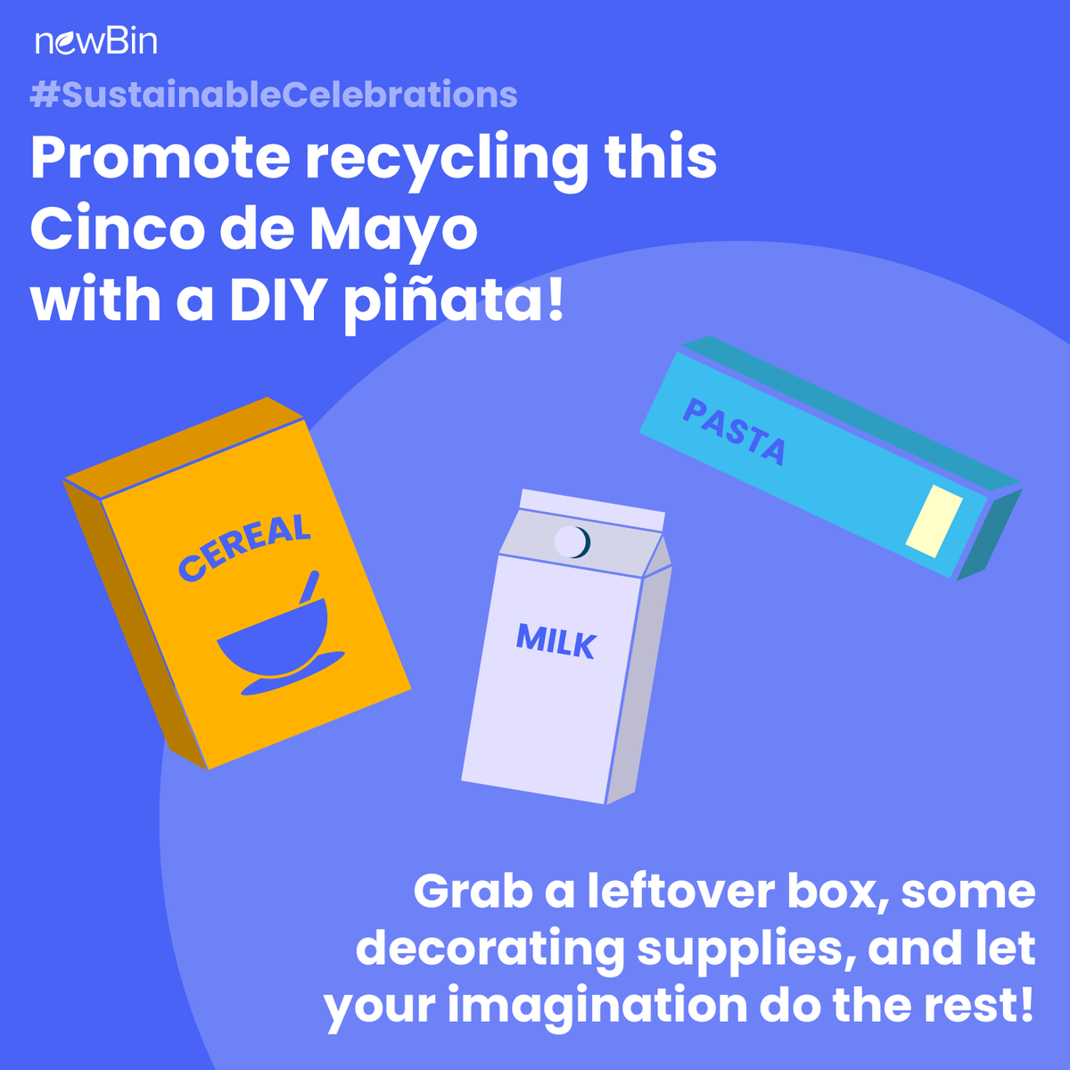 Get more out of your piñata this Cinco de Mayo by turning it into a fun crafting project as well as an opportunity to teach your friends and family about the magic of recycling!

#recycledcrafts #sustainablecelebrations #cincodemayo #diypinata