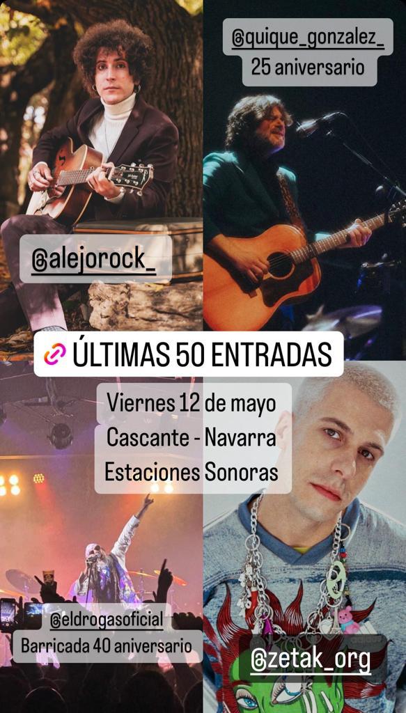 RadioCierzo's tweet photo. Cuidado, que os estamos avisando... ¡Sólo 50 entradas disponibles para el Viernes!

Últimas Entradas de Viernes a la venta en: https://t.co/sN8D5zX6DW

¡Abonos y Entradas de Sábado agotados!

Viernes 12 de Mayo de 2023
Patio del Colegio Antiguo de Cascante (Navarra) https://t.co/fQjGA88NE3