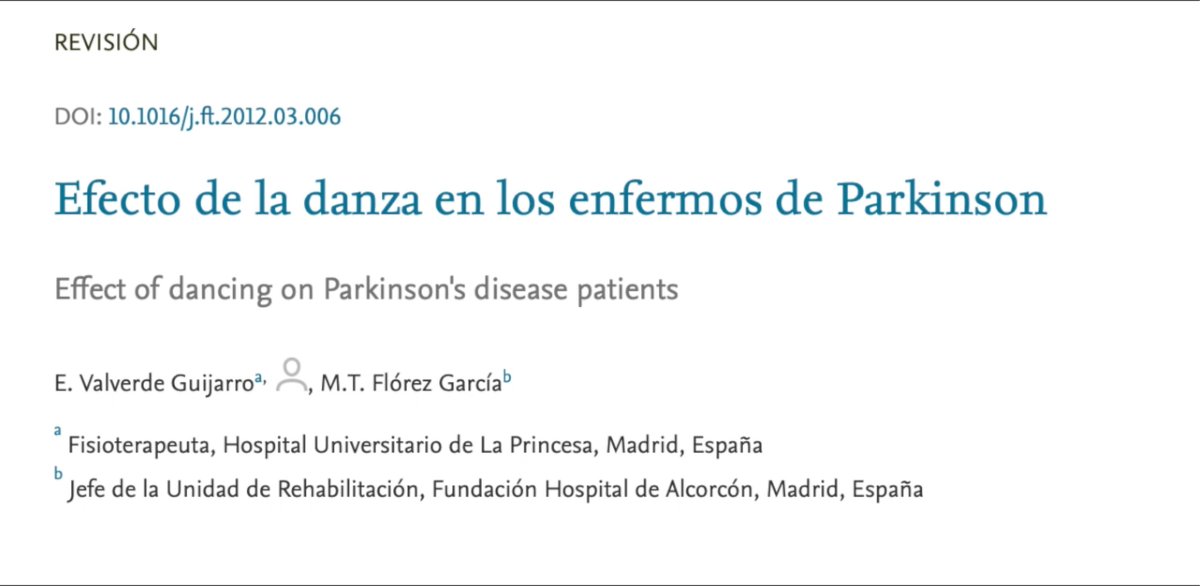 PlanParkinson's tweet photo. Todas estas características resultan suficientes para justificar nuestra elección del baile terapéutico.

Pero la cosa no queda ahí. Existe gran cantidad de evidencia científica que respalda la efectividad del baile terapéutico en el tratamiento de la Enfermedad de Parkinson. https://t.co/PtvaYzFyE8