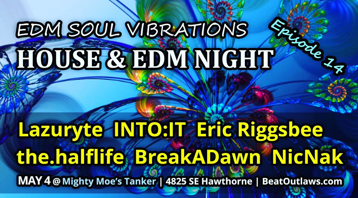 TONIGHT I will be DJing in Portland at Mighty Moe’s Tanker from 10:00 pm - 11:00 pm. I hope to see you there!