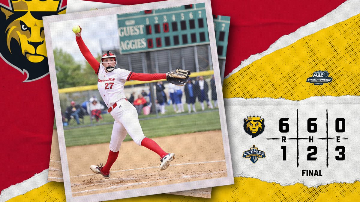 King's College Monarchs (@kingsmonarchs) on Twitter photo SB | MOVING ON!
What a day for <a href="/Kings_Softball/">King's Softball</a> as Novicki fans 11 while Krouse and Gillette homer to give #3 King's the 6-1 win over #2 Lycoming in the opener of the MAC Freedom tournament!
#MonarchNation // #EarnTheCrown SB | MOVING ON!
What a day for <a href="/Kings_Softball/">King's Softball</a> as Novicki fans 11 while Krouse and Gillette homer to give #3 King's the 6-1 win over #2 Lycoming in the opener of the MAC Freedom tournament!
#MonarchNation // #EarnTheCrown