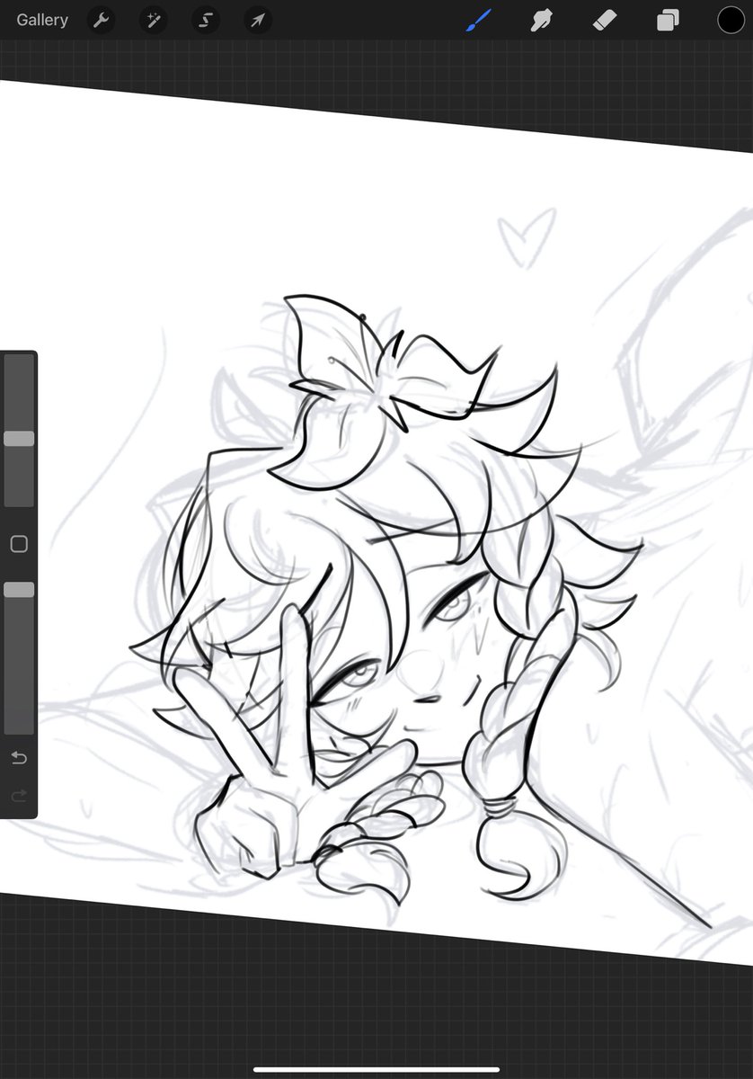 tnookii's tweet photo. Trying out new brushes &amp; style ft. Venti https://t.co/6MKitcNcII