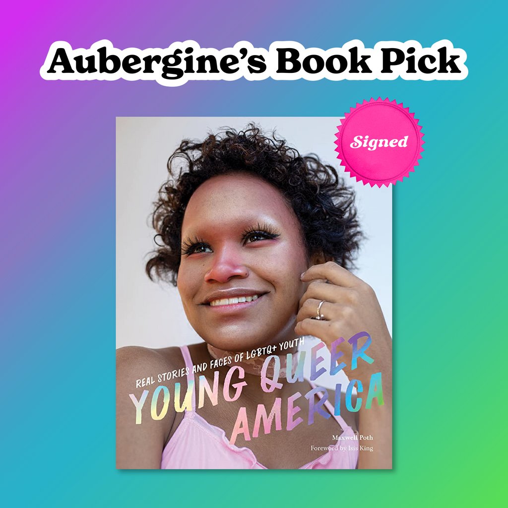 Babes, Aubergine here! 💕 Let me introduce you to some of the gorgeous, queer youth at the forefront of today's fight for LGBTQ+ rights, proudly featured in Maxwell Poth's stunning new book. 🏳️‍🌈

Grab a signed copy while they last!

xoxo Aubergine 💋

shopqueer.co/products/97817…