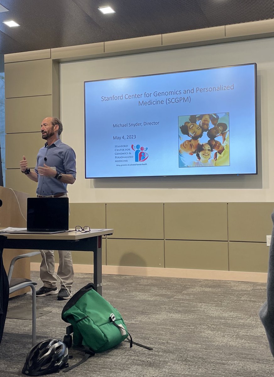 Fantastic line up of talks today at the Stanford Center for Genomics and Personalized Medicine Symposium. Opening remarks by <a href="/SnyderShot/">Michael Snyder, PhD</a>