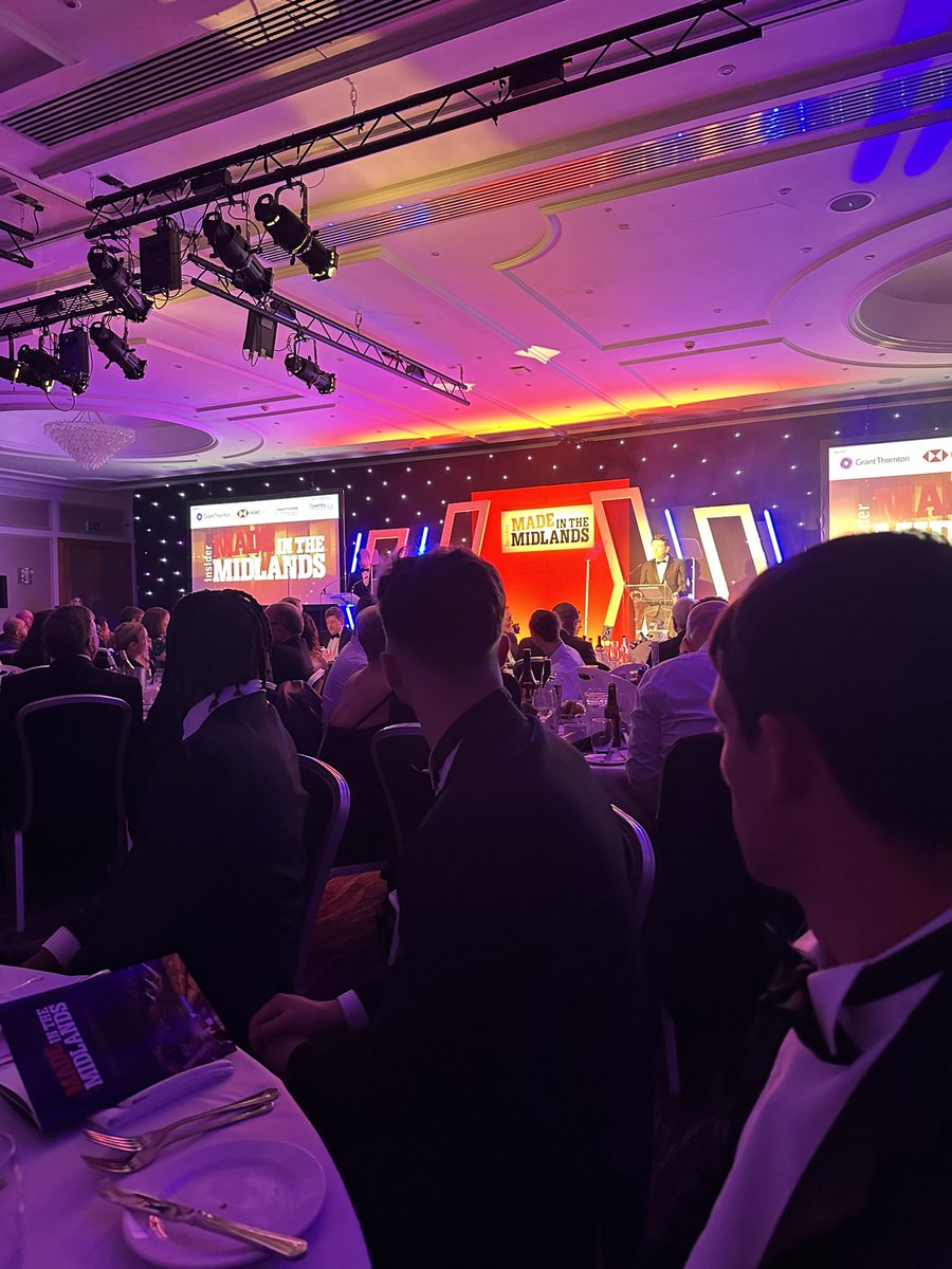 At the #madeinmids awards dinner