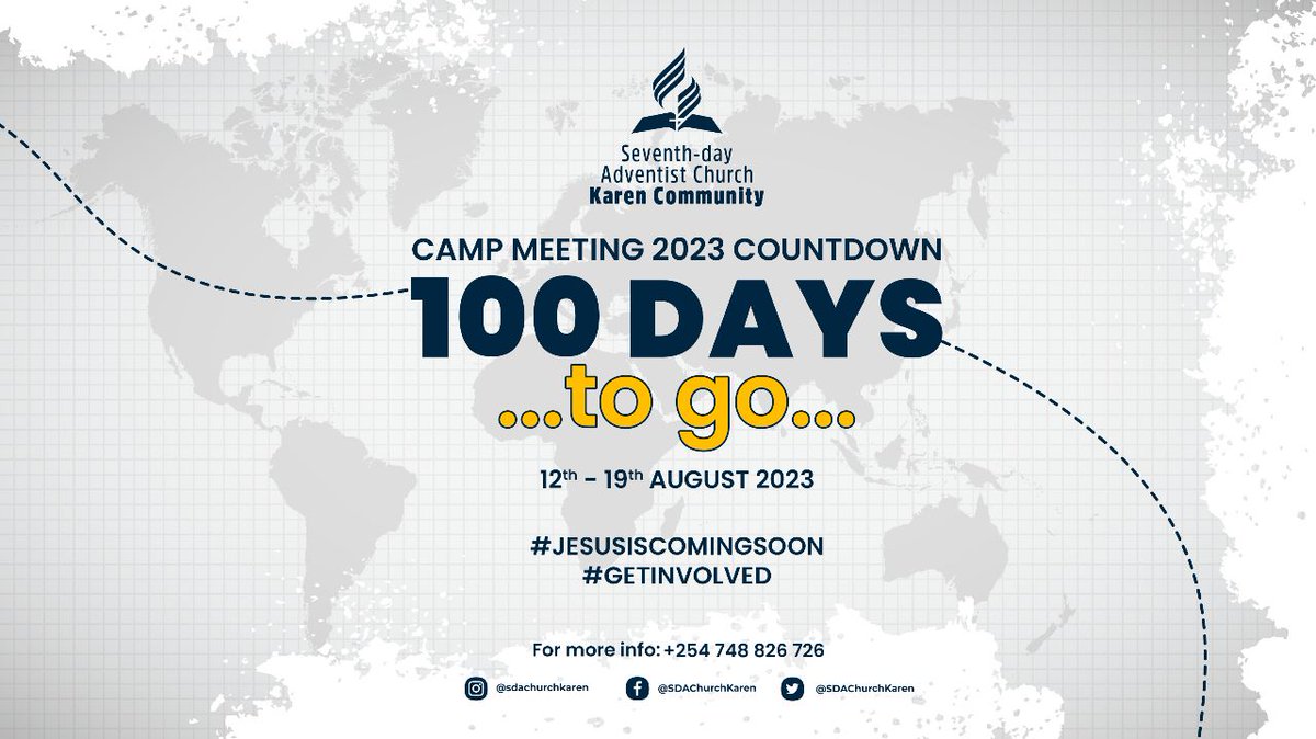 Invite a friend. Do not come alone. Help those who are interested to attend. The Lord has need of you.

God will do great things for his people. He will bless every effort to honor His cause and advance his work. #CampMeeting2023 #jesusiscomingsoon #getinvolved