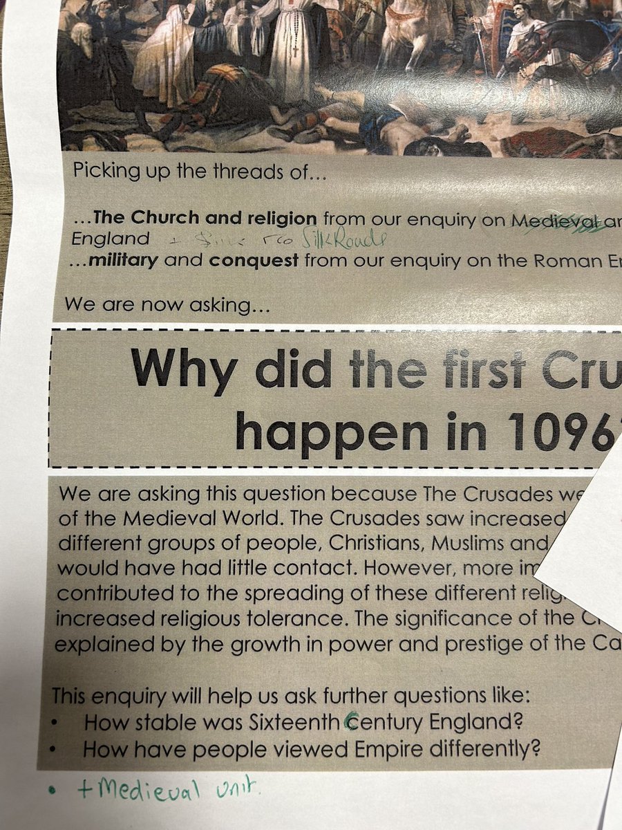 misscs_teach's tweet photo. Had a really good discussion with the department about our concept topic sheets that are in development. Some great ‘red team’ editing and constructive criticisms offered. Now for a second draft, and hopefully ready to be rolled out in September! #historyteacher https://t.co/t7SqUftrpM
