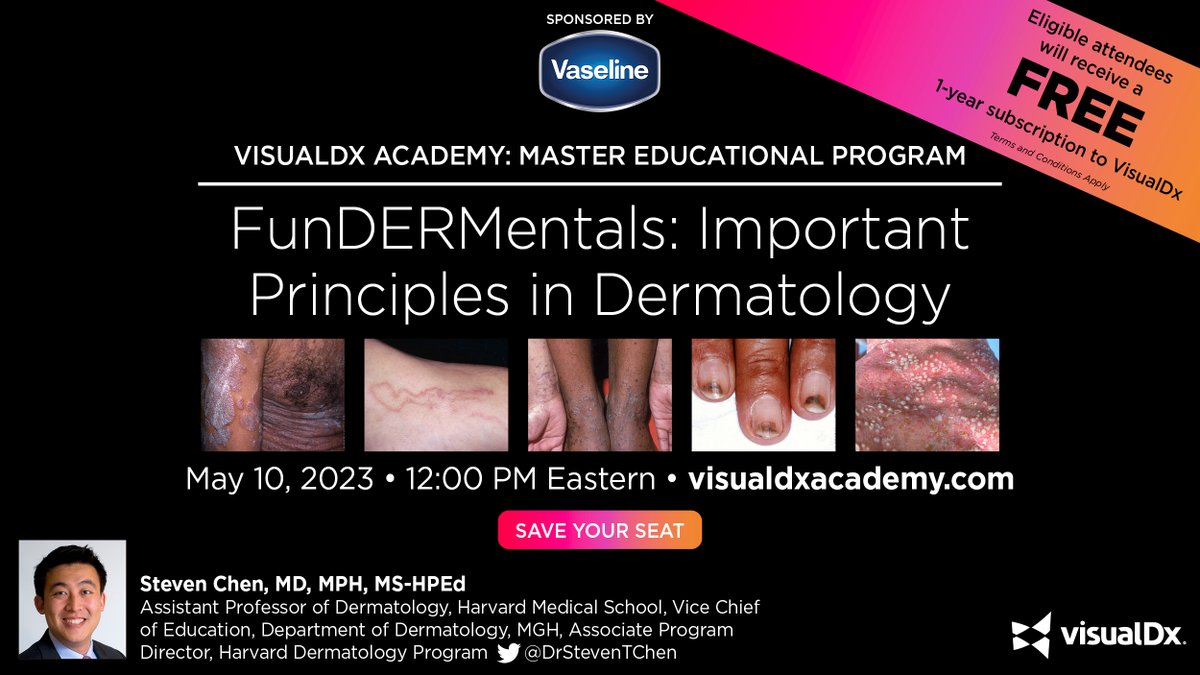 VisualDx on Twitter "Get ready to dive into the world of dermatology with DrStevenTChen. Join