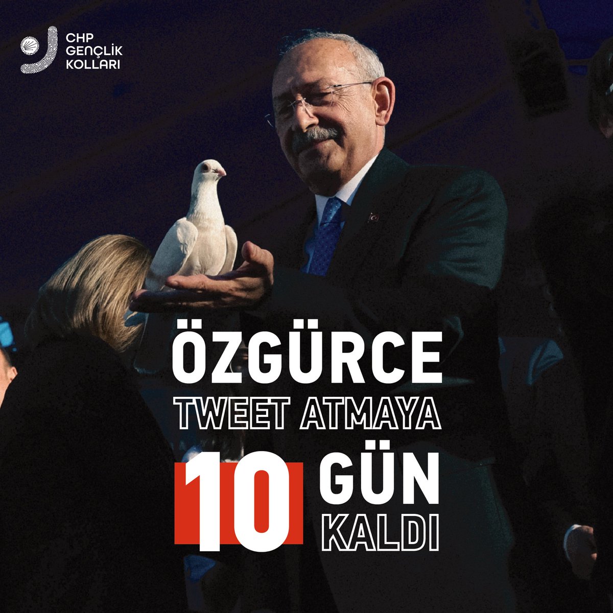 Özgürce tweet atmaya 10 gün kaldı.

#Sanasöz 
#Hayditürkiye 
#GeliyorGelmekteOlan