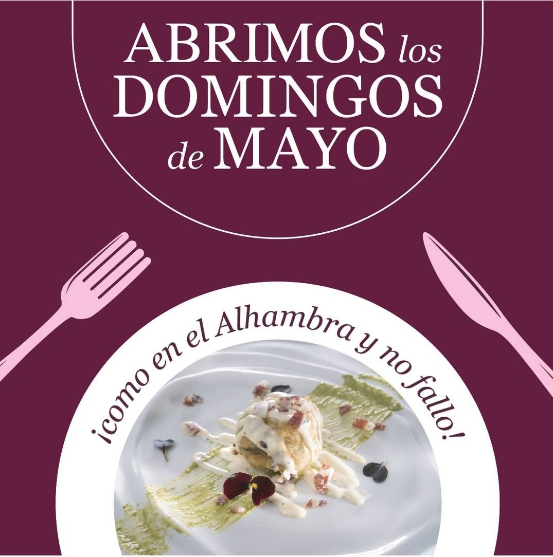 Abrimos los domingos de mayo para comer y disfrutar con tu gente.
RESERVA DOMINGOS 7, 14, 21, y 28 de MAYO.
¡¡Como en el Alhambra y no fallo!!❤️
#restaurantealhambra