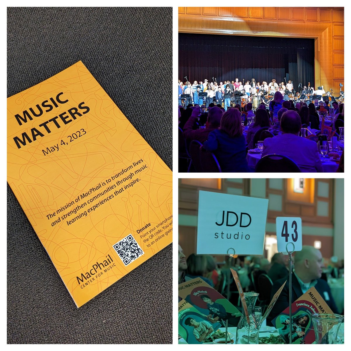 Our friends at JDD Studio reunited the team to celebrate the 15th year of the @MacPhail project and support the Music Matters program.  We're full of gratitude and appreciation for shared accomplishments over the years.  Celebrating with @MAMortensonCo and MBJ Engineers