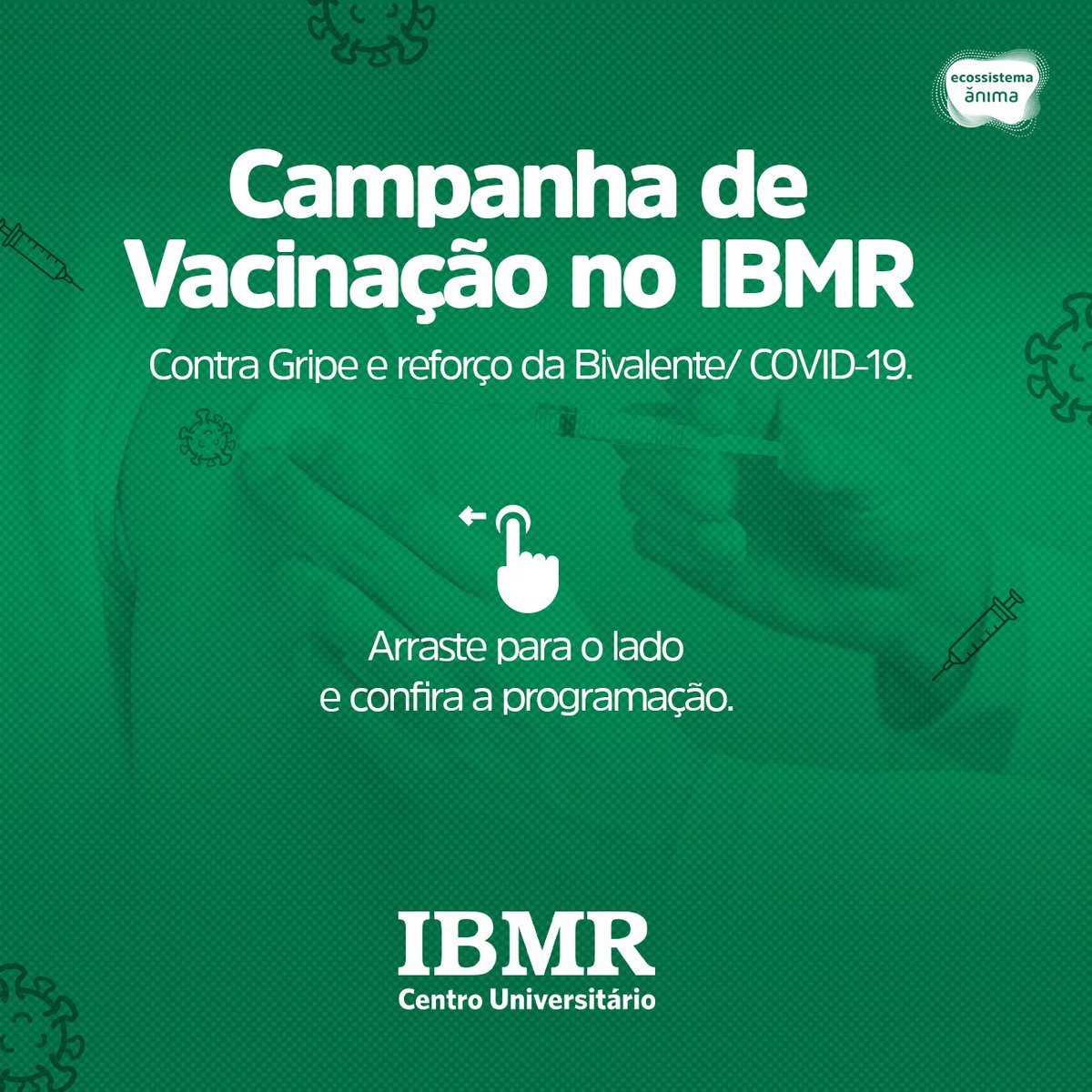 IbmrOficial's tweet photo. Em comemoração ao Dia do Enfermeiro, o curso de enfermagem do IBMR preparou uma ação especial para cuidar da saúde dos nossos alunos e toda comunidade.

Cuide da sua saúde. Vacine-se!

#IBMR #Enfermagem #Vacinação https://t.co/sHJQ4y43Lw