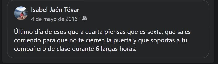 La eterna nostalgia es el precio que pagamos por ser muy felices en algún momento de nuestra vida. 
No me queda claro que rente 🙃