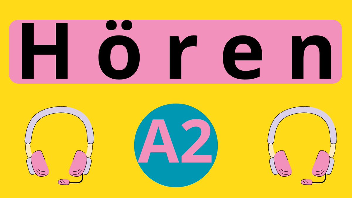 #Deutschlernen 
youtu.be/c2tAQaFhWE8
Goethe Zertifikat A2 Hören Mit Lösungen &amp; Transkriptionen
#StartDeutsch2
#Germanonline