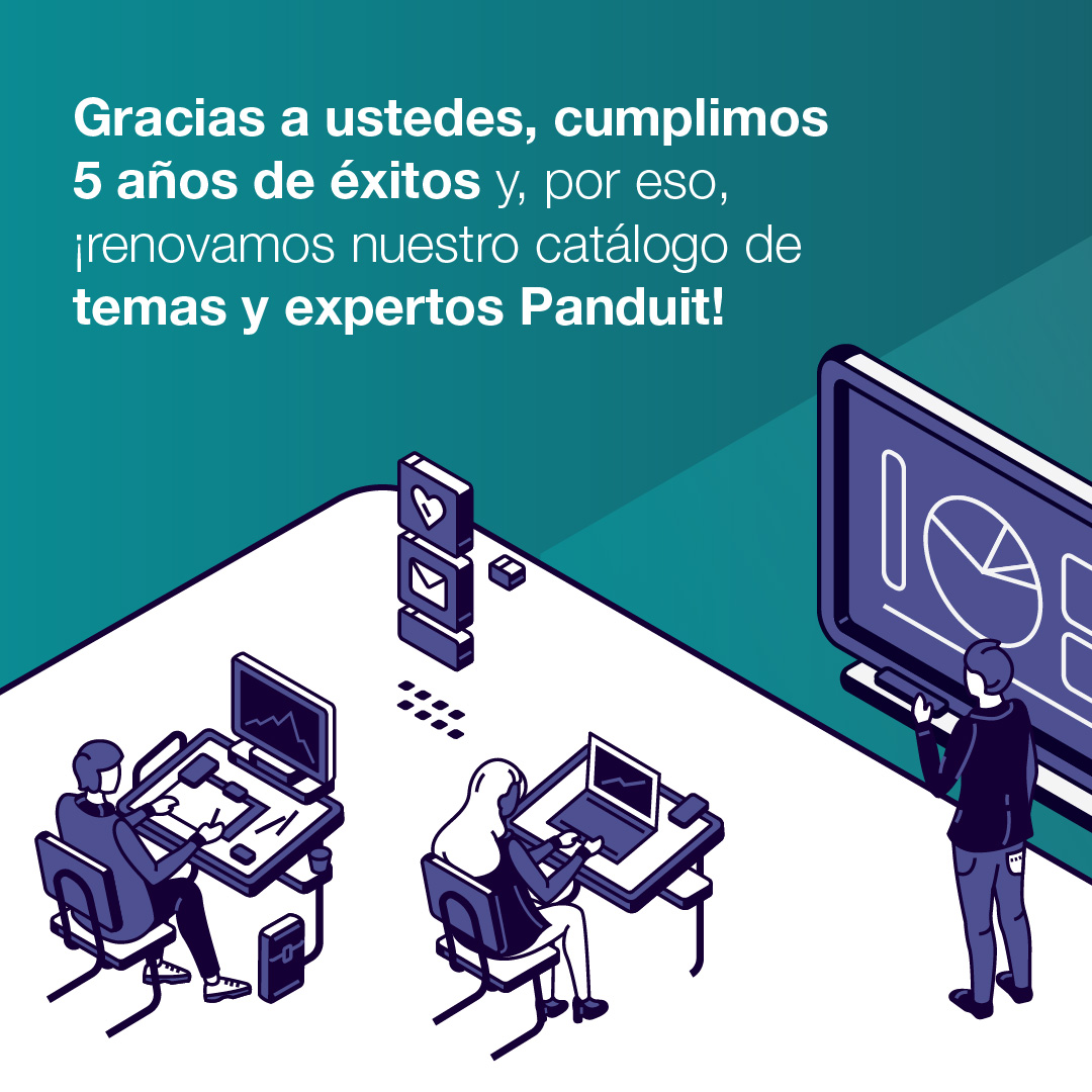 PanduitLATAM's tweet photo. 🏆 El programa de entrenamiento en infraestructura #1 cumple 5 años, y lo celebra a lo grande. ¡Acompáñanos en esta nueva temporada, con temas nuevos, expertos nuevos y los premios geniales de siempre! 📆 Ve nuestro avance https://t.co/mBFppAMwBn
#ConozcaPanduit #PLearning https://t.co/QJGiduOp31