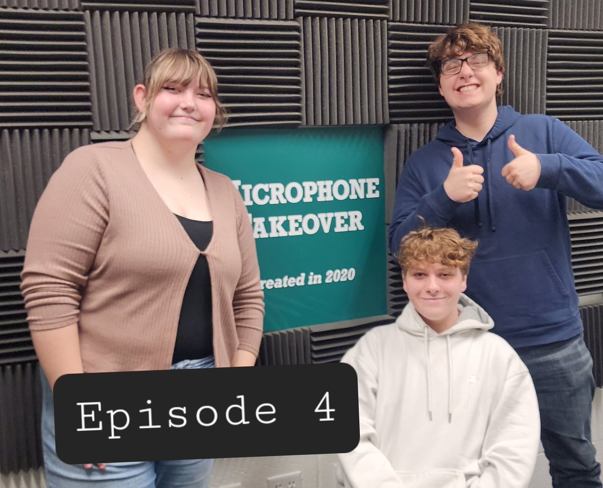 cathy_srock's tweet photo. Ep. 3 & Ep. 4 of Broadcasting 2's Microphone Takeover are now posted! Listen to some video game and movie reviews; just search "dragonbroadcasting" on your favorite platform! #SrockBC2 #wdbc #AlwaysLakeOrion @dragoncast @LakeOrionHS_CTE @LkOrionHS https://t.co/ngHaQT6klF