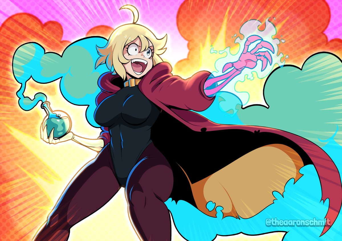 theaaronschmit's tweet photo. HEY Y'ALL! My good buddy @WhatATrueHero is about to release Volume 2 of his comic Witch's Throne next month! Thought I'd draw Agni to celebrate the occasion. 

Go check out his comic! Dude's an amazing artist and a huge inspiration to my work. https://t.co/giajoIoIYz
