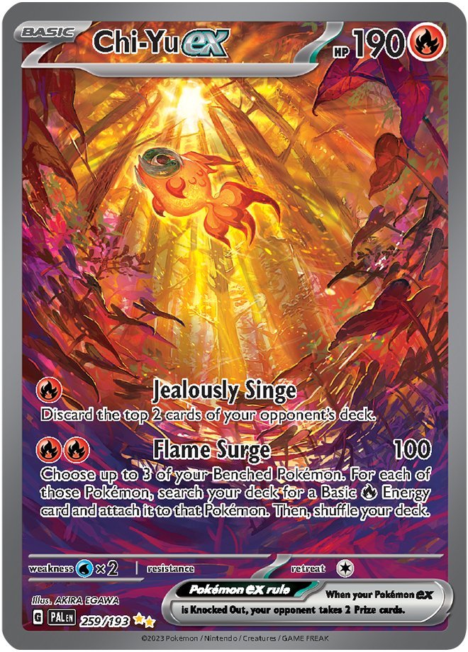First Look at Chi-Yu ex Secret Rare from Paldea Evolved!  #PokemonTCG