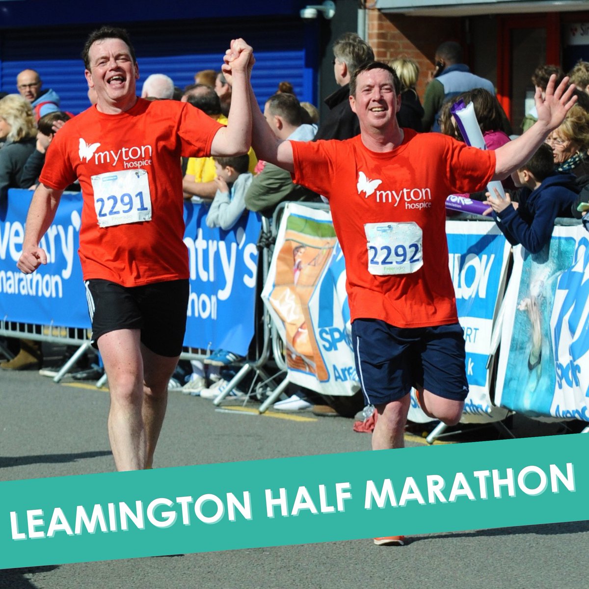 🌟 FREE PLACES AVAILABLE #CovHour 🌟 

We have a limited number of FREE PLACES in the Leamington Half Marathon on Sunday 25th June 

Join #TeamMyton at the second best half marathon in the UK, voted in 2019! 

Register your interest online today… buff.ly/3IW0JiO