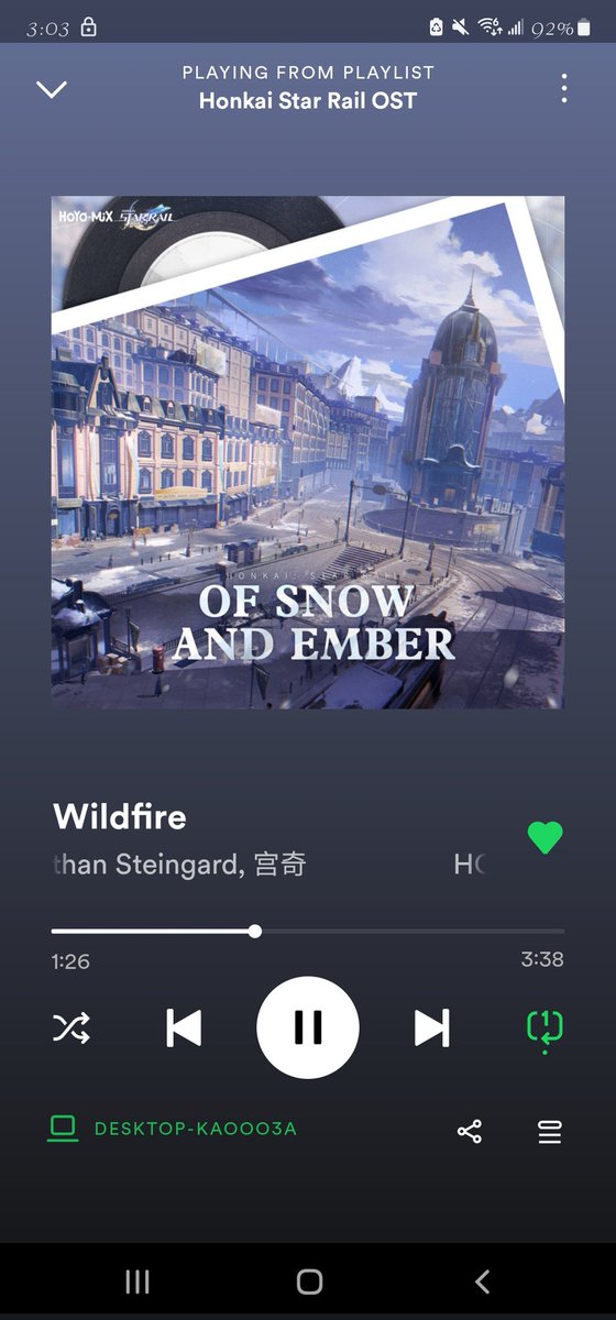 KitsunesquadS's tweet photo. This song should not of have hit like it did during that one spot in the game. I love it though.
#HonkaiStarRail #HoyoMix #JonathanSteingard #music #Spotify https://t.co/GBF3DZ84Ne