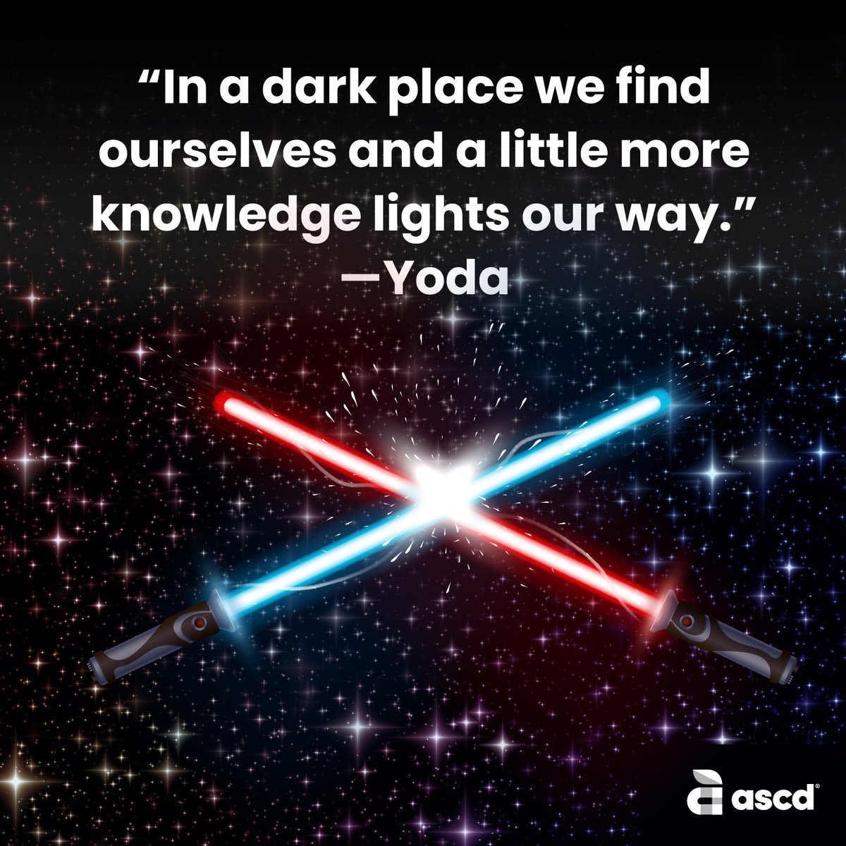 Happy #StarWarsDay!

Do you have a favorite quote from the franchise?

#MayTheFourthBeWithYou #TeacherTwitter
