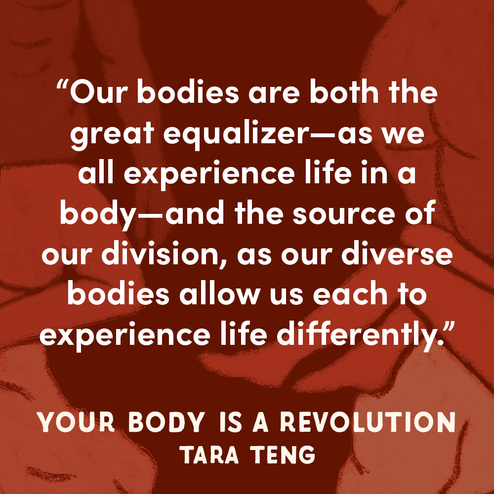 Our bodies are a source of both connection and division. Your Body Is a Revolution invites us to embrace the true nature of who we are so we can come into right relationship with all: ourselves, each other, the earth, and our spirituality.
<a href="/misstarateng/">Tara Teng (she/her)</a> bit.ly/3APaQ3U