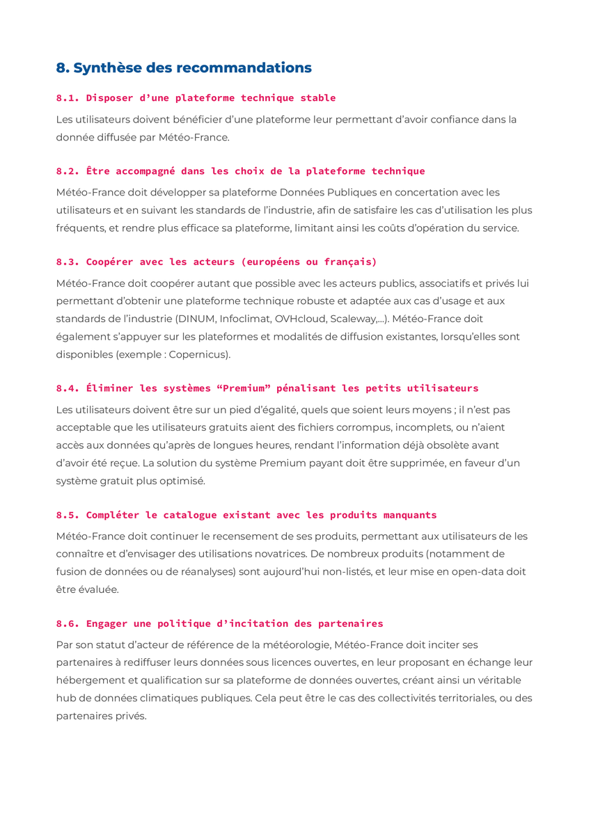 fredericameye's tweet photo. C'est pas faute d'avoir proposé de l'aide pendant des années, dans l'ombre et bénévolement.

Voici un extrait d'un rapport soumis à @GuillaumeRozier sur le sujet des données publiques à Météo-France, basé sur l'expérience de @nb4ld, @cq94, @infoclimat.

https://t.co/bMvbMaD9Gp https://t.co/H0j6aL83jA