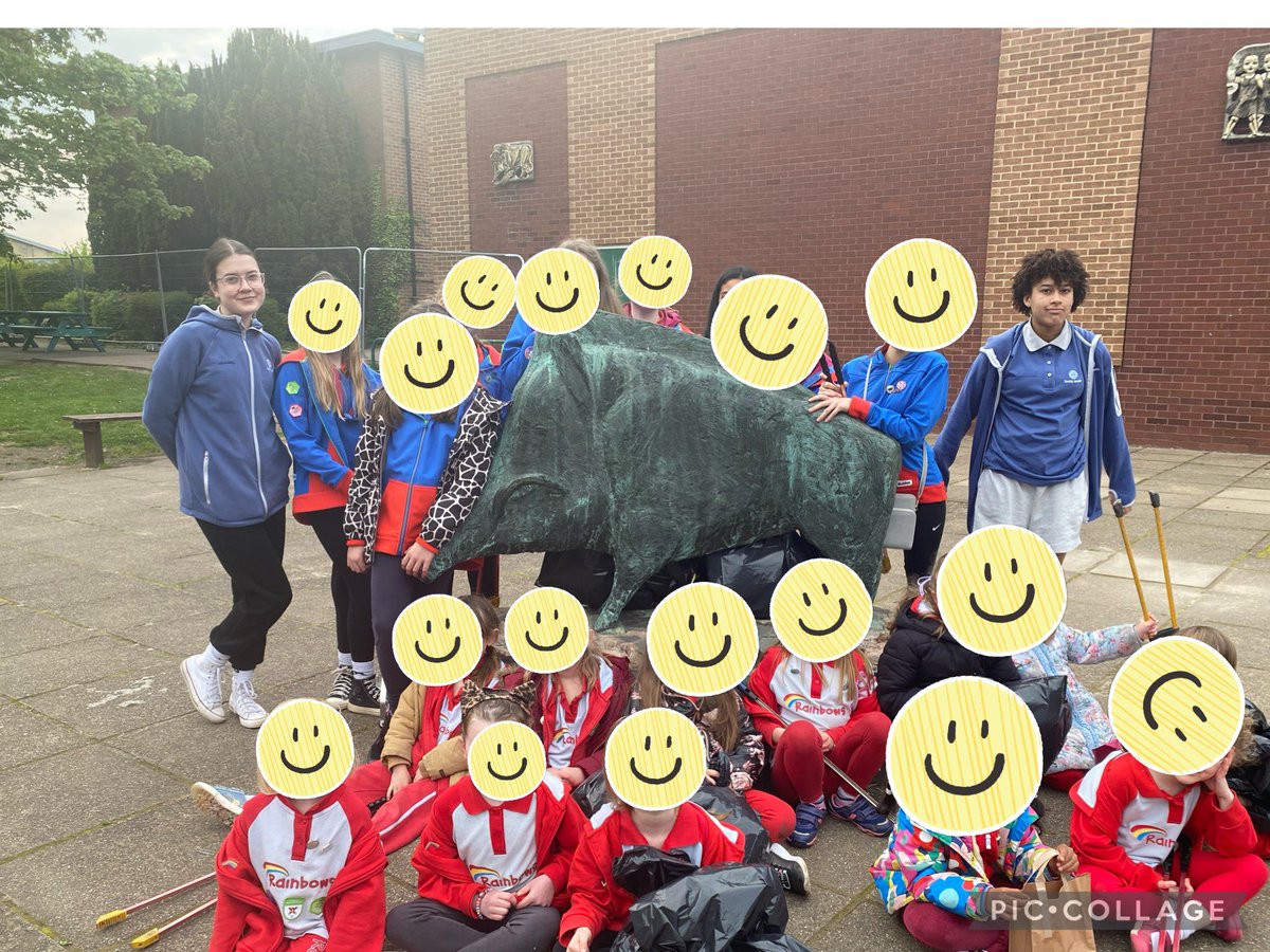 brownowl80's tweet photo. Thankyou @CharnwoodColl for allowing the Guides  and Rainbows to litter pick the school campus tonight as part of our community Kindness badge led by Young Leaders &amp; Charnwood students Madelyn and Louisa .. please to report there was in fact very little litter to pick !! https://t.co/OdOhXzcLRZ