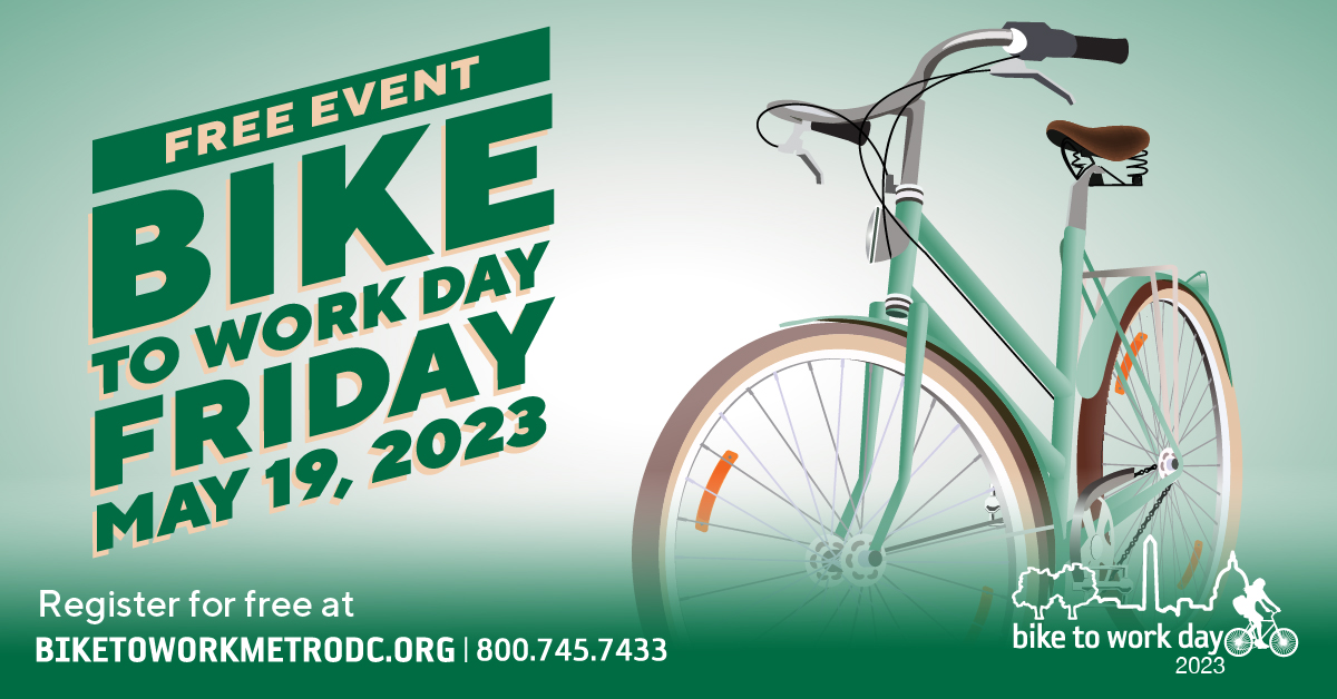#BTWD2023 welcomes new and experienced riders to join the fun on Friday, May 19. Looking for a little extra motivation? Sign up by May 12 for a free T-shirt and your chance to win a brand new e-bike! Get rolling on a healthy habit! Sign up today at biketoworkmetrodc.org.