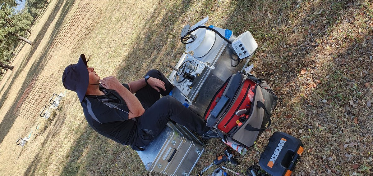 BGC_FieldEx's tweet photo. After two exciting weeks of fieldwork Christian and Tarek handed over the keys to Nadine and Kerstin. Today we repaired and maintained many @LICOR_ENV soil respiration chambers and calibrated three #EddyCovariance systems. Next week will be full with #lysimeter maintenance. https://t.co/0uZwNeOCZz