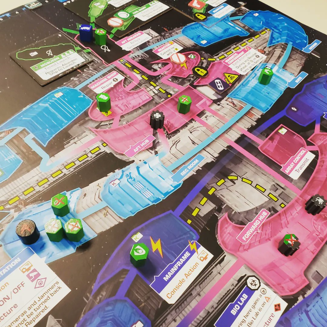 First official game of #PPCON2023 Stationfall from <a href="/IonGameDesign/">Ion Game Design</a> . Everyone's dead! #boardgamegeek #boardgamegeekcommunity #boardgames #bgg #boardgame #bggcommunity #strategygames