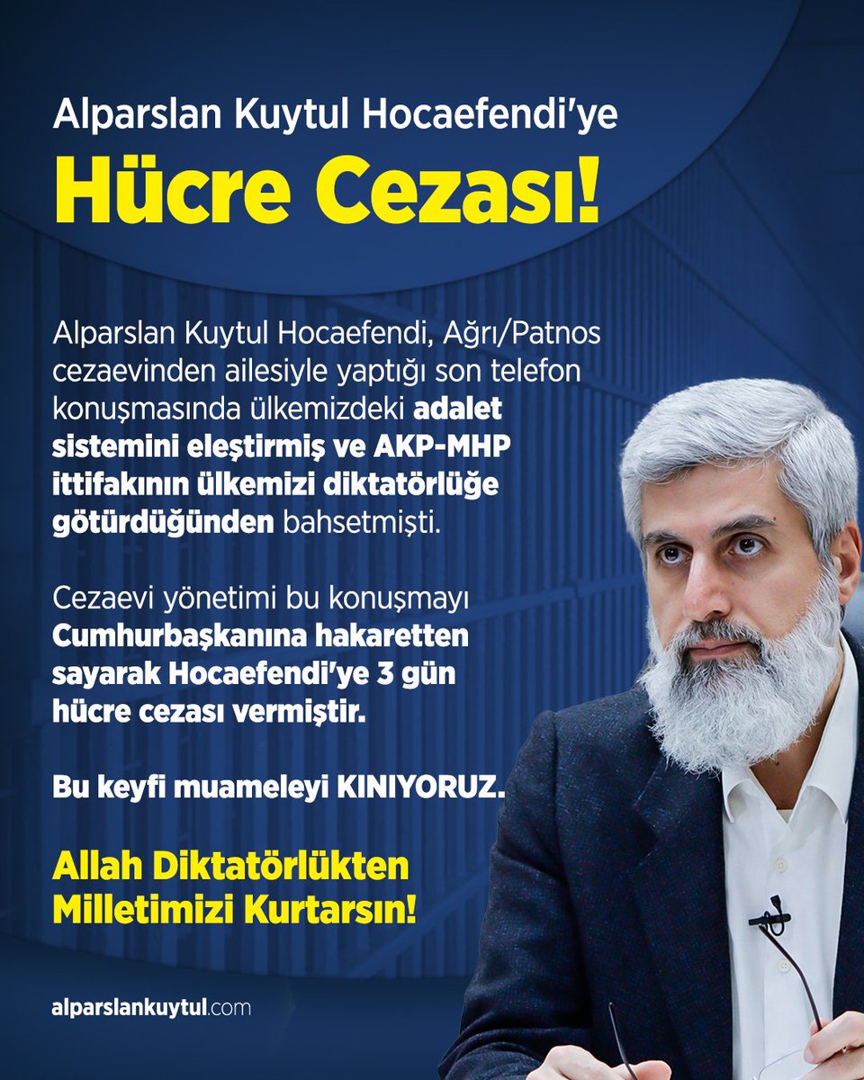 onlyn4919's tweet photo. #AlparslanHocayaHücreCezası https://t.co/I6HISLOAs0