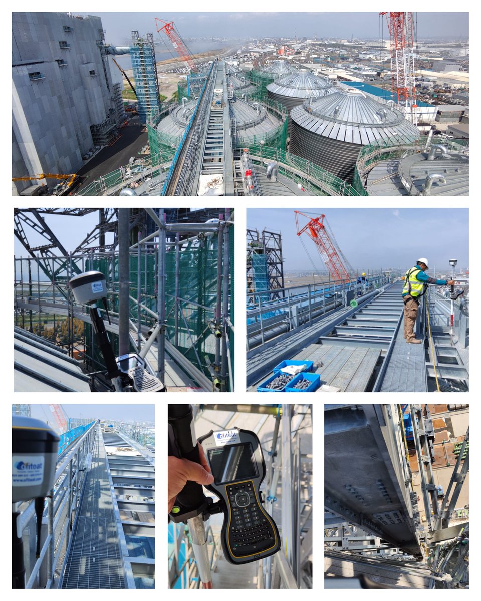 En ocasiones los puntos no están a ras de suelo, y tenemos que trabajar en emplazamientos en altura, moviéndonos por pasos estrechos...pero SIEMPRE cumpliendo todas las medidas de seguridad.
Fotos de nuestro trabajo en una instalación industrial en el norte de #Japón

#Ofiteat