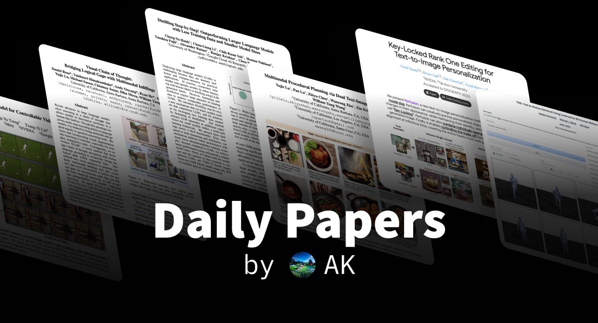 _akhaliq's tweet photo. after ~17,000 tweets around arxiv papers, I will start posting papers today on a new platform

introducing daily papers feed on @huggingface 

papers will also be indexed on hugging face and authors will be able to claim them to link in model/dataset cards/and spaces demos on the hub

https://t.co/QzUWybzXRg