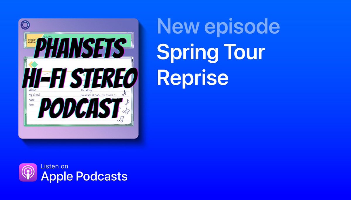 New episode out now!

Spring Tour wraps up and we’re loving what we’re hearing!

apple.co/3VAlcxX