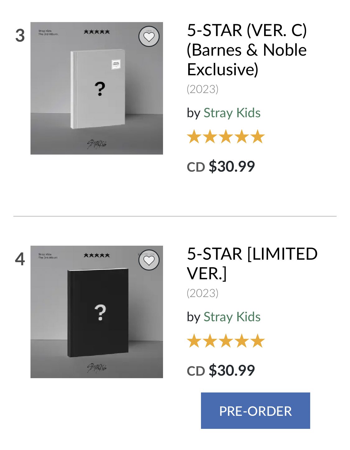 5-STAR (VER. C) (Barnes & Noble Exclusive) by Stray Kids