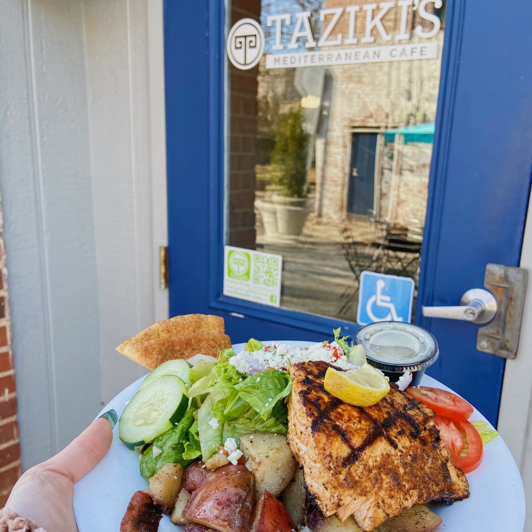 Looking for a place to study, do homework, answer emails, or just enjoy a nice meal? Come join us! Taziki's offers free wifi to our guests, and we have a great study/work environment. Our nutritious and yummy meals are sure to fuel anything you're working on 😎🥗🌯