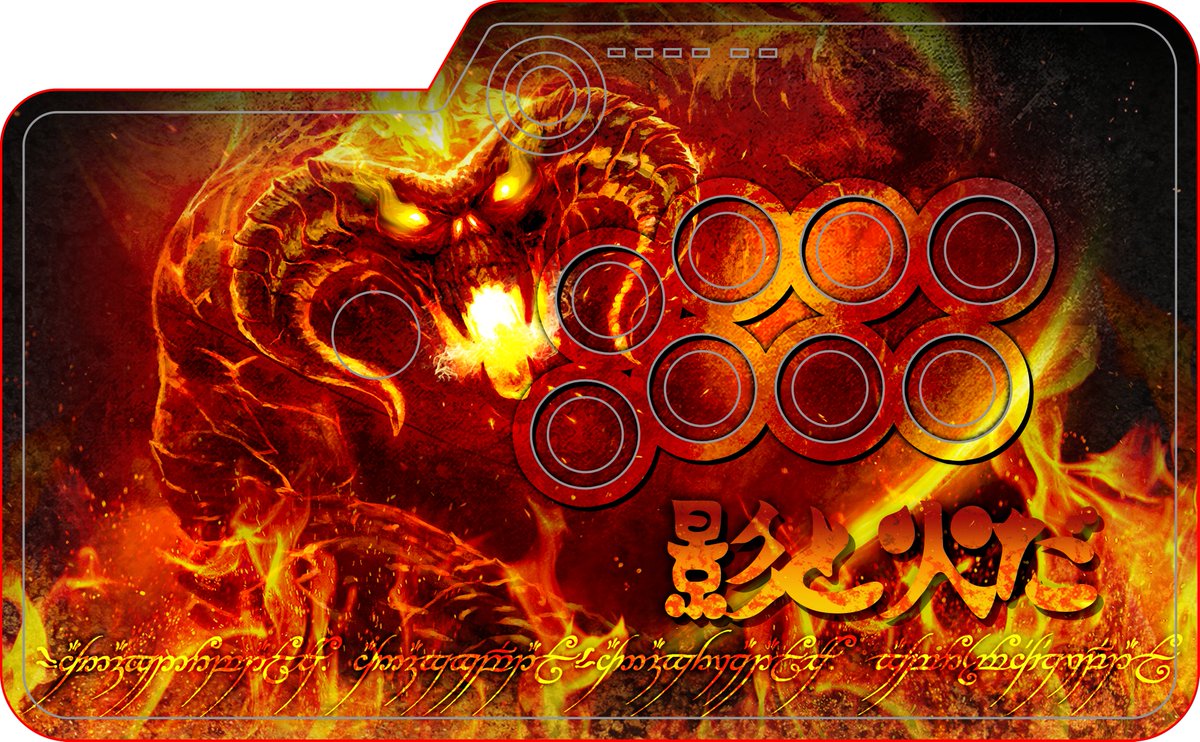 TheArcadeStick's tweet photo. Balrog art for Mayflash F500 Elite by Felipe Fernandez
https://t.co/6BGt0MP4NS
#Balrogath #Middleearth #LordoftheRings #Tolkien #fightstickart
@Mayflashjapan https://t.co/kb91pG23sE