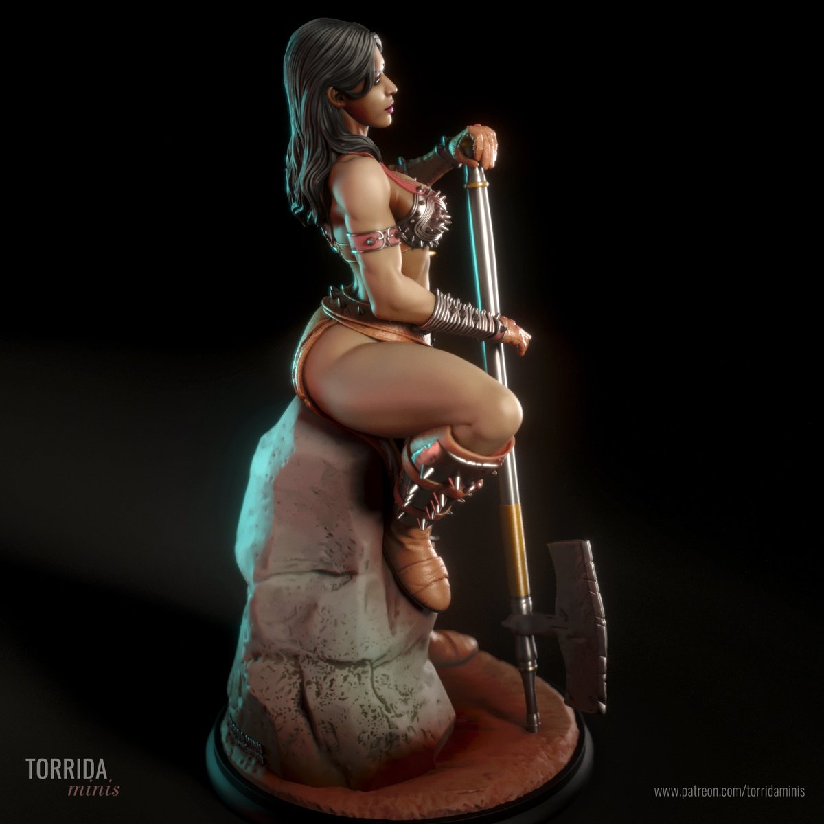 MinisTorrida's tweet photo. May 2023 release for my Patreon: Amyra, the executioner. She's ready for 3D printing and comes in different versions versions.
https://t.co/1YSCXcmaAq 

#torrida #3dprinting #miniaturepainting #zbrush #executioner #medievalwoman https://t.co/UdWXtfu1hQ