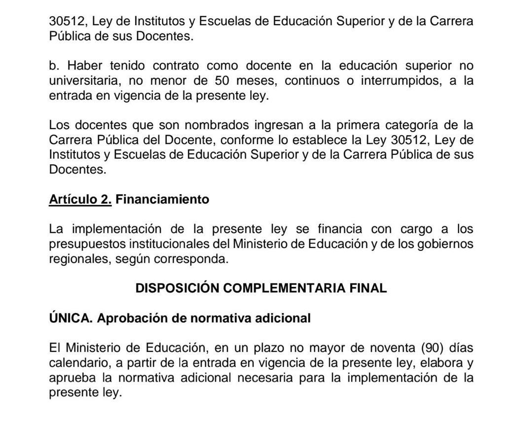 guerogarguero's tweet photo. Comisión Educación @congresoperu busca nombrar automáticamente docentes contratados en Institutos sin evaluación de mérito y contraviniendo Ley 30512
Todas las entidades declaran NO viable.
Arguyen estabilidad, justicia y derechos laborales. 
La meritocracia ya no importa. https://t.co/Ma6N4o6kec
