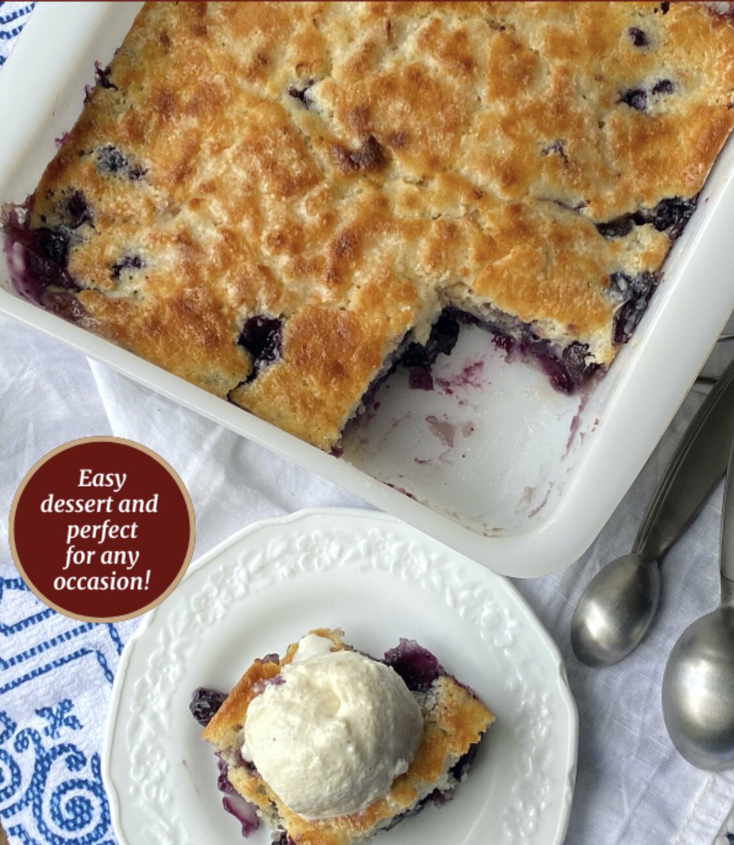 SouthLadyCooks's tweet photo. This blueberry cobbler is easy and delicious for when you want a dessert for dinner or anytime. Just a few ingredients and no eggs in this recipe. #dessert #blueberries #pie #Food

Recipe➡️ https://t.co/tCCZ5NoD1j https://t.co/dBJIhhnuZ5