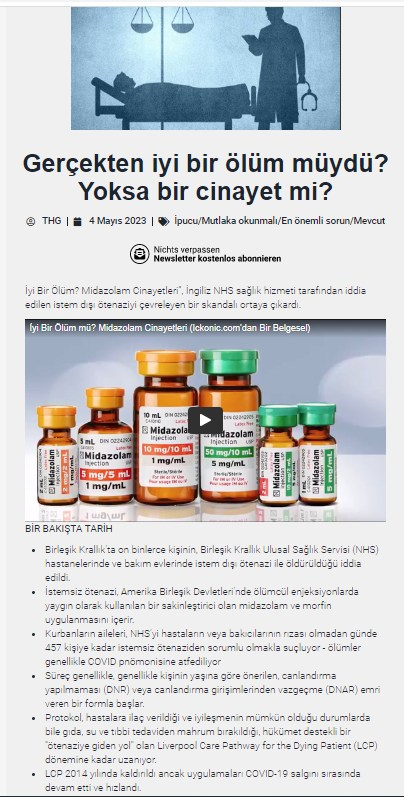 ozcn_htc's tweet photo. DSÖ'nün TEKSAĞLIK #Midazolom Protokolu TR'de kaç kişiye uygulandı?
#Midazolom cinayetleri
İngiliz NHS sağlık hizmeti tarafından iddia edilen istem dışı ötenaziyi çevreleyen bir skandalı ortaya çıkardı.
Gerçekten iyi bir ölüm müydü? Yoksa bir cinayet mi?
https://t.co/I6hb328IjG https://t.co/2GI328zcIW